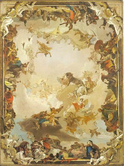 Giovanni Battista Tiepolo Allegory of the Planets and Continents Germany oil painting art
